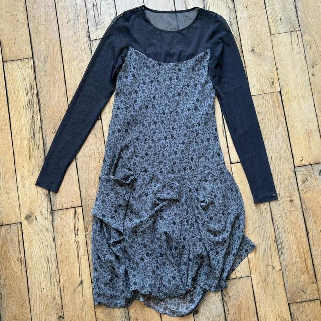 Drape cop copine mesh dress