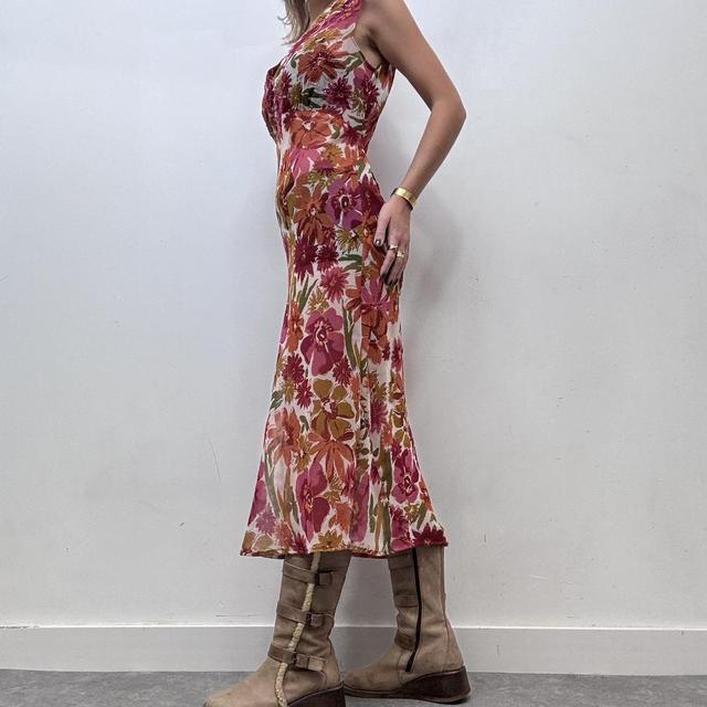 Sheer floral summer dress