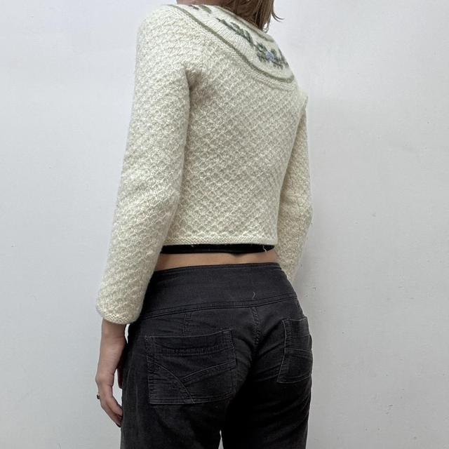 Prairie cable knit embroidered jumper