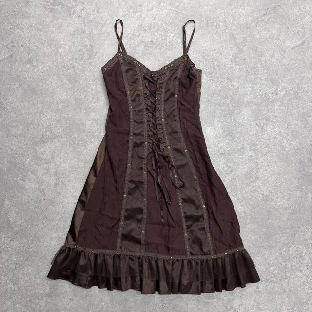 Brown corset fairy dress