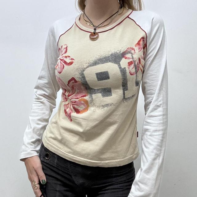Graphic print contrast tshirt
