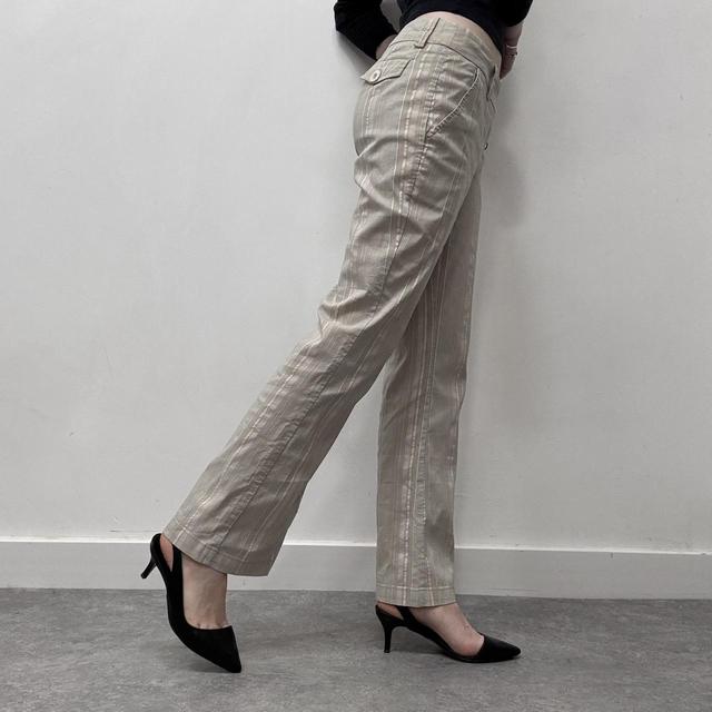 Pinstripe cargo suit pants