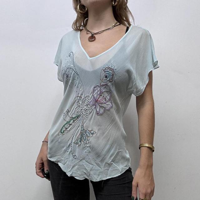 Sheer beaded fairy top