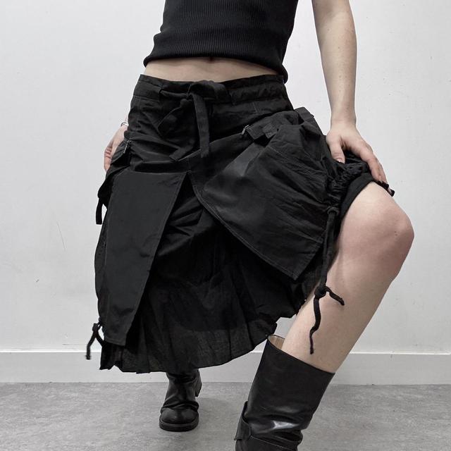 Grunge puff cargo grunge skirt