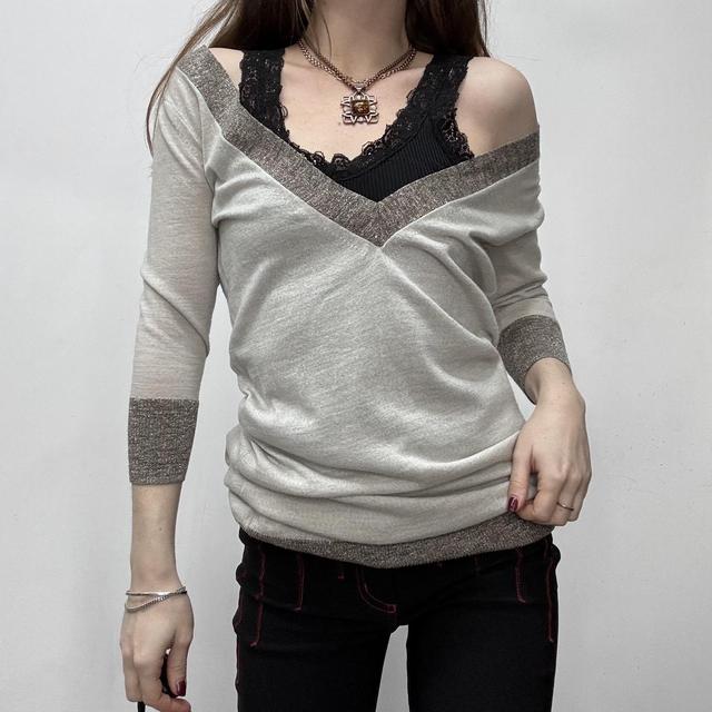 Slouchy wide neck allsaints jumper