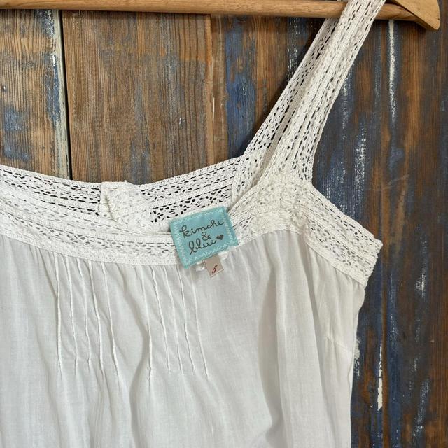White cotton lace dress
