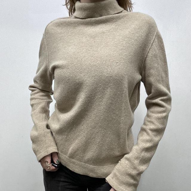 Tan brown slouchy cashmere jumper