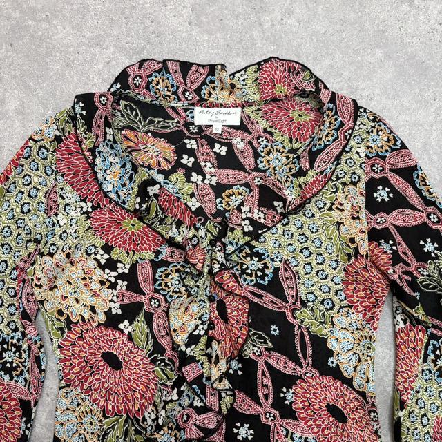 Sheer flared paisley fairy shirt