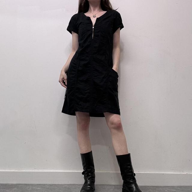 Black 90s utility dress