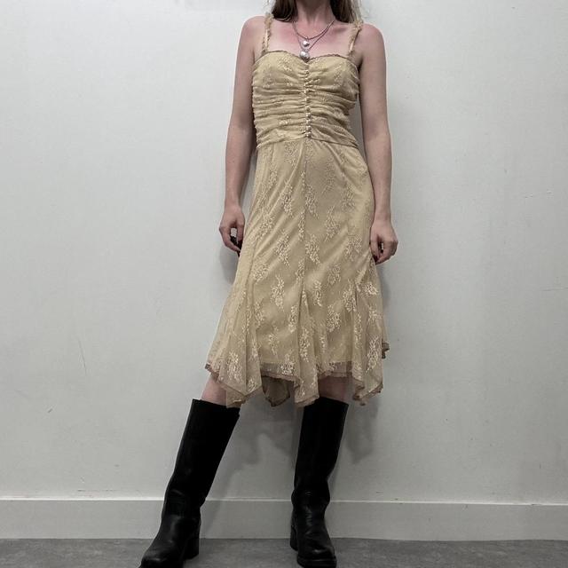 Sheer lace coquette summer dress