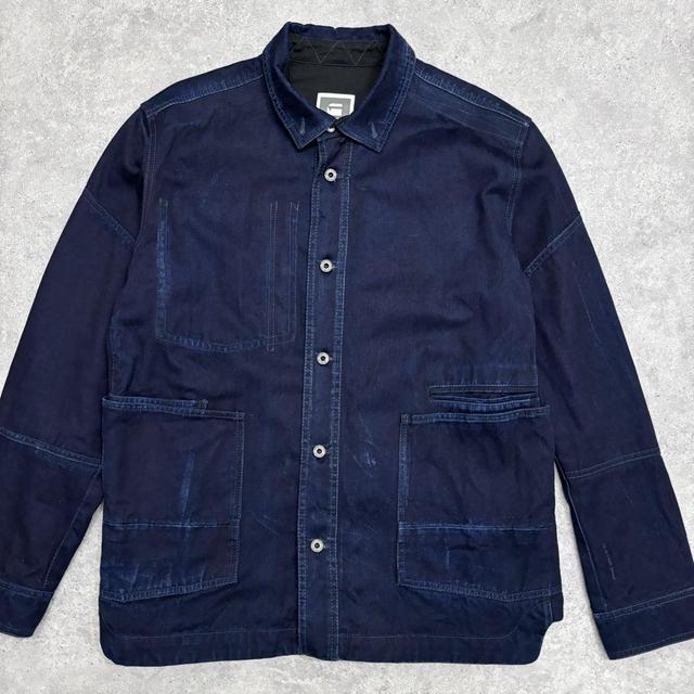 Navy denim chore vintage jacket
