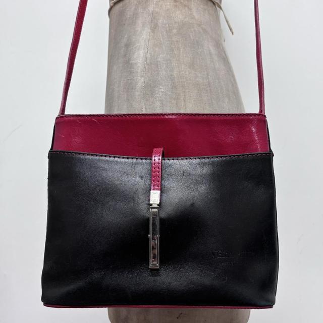 Leather cargo messenger bag