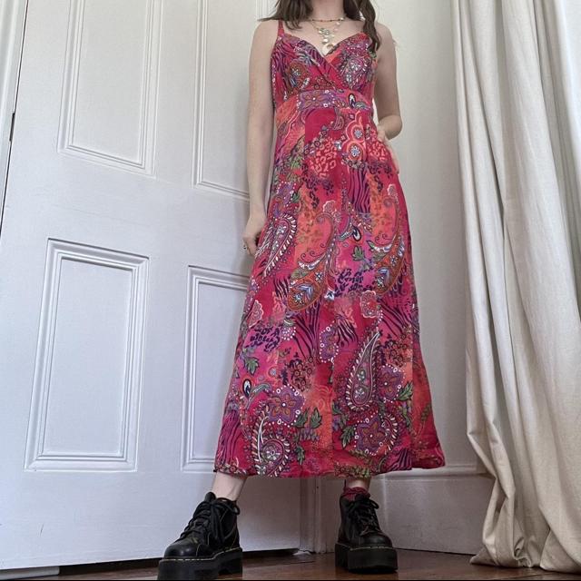 Paisley floral summer dress