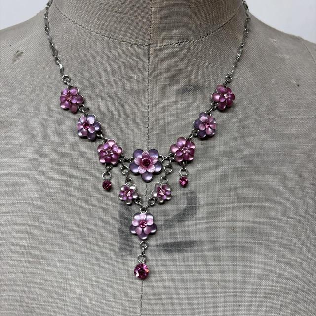 Drape boho fairy crystal necklace
