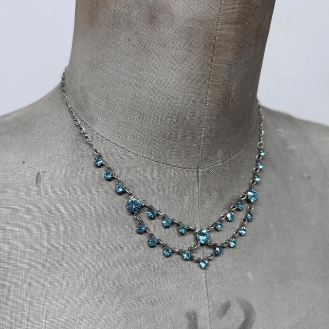 Boho gemstone chandelier necklace