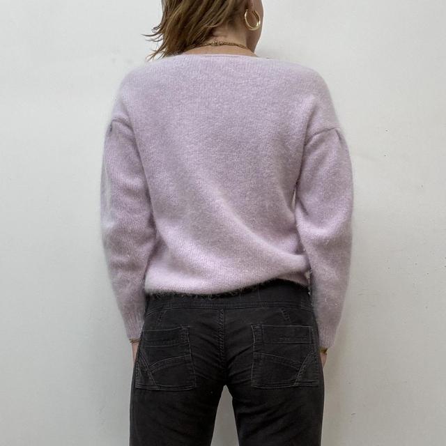 Pink wool mohair jumper