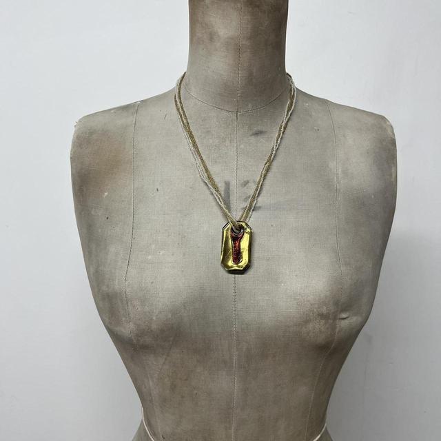 Boho glass beaded necklace