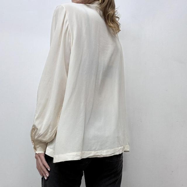 Silk lace vintage blouse