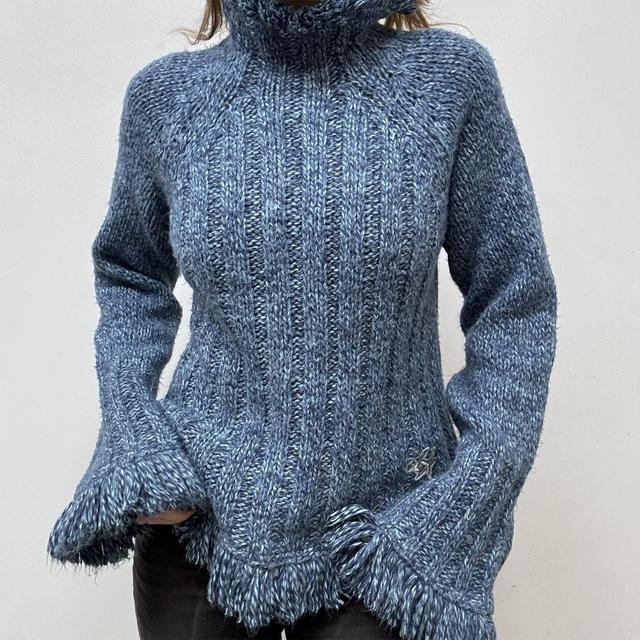 Hippy ribbed tassel knit jumper