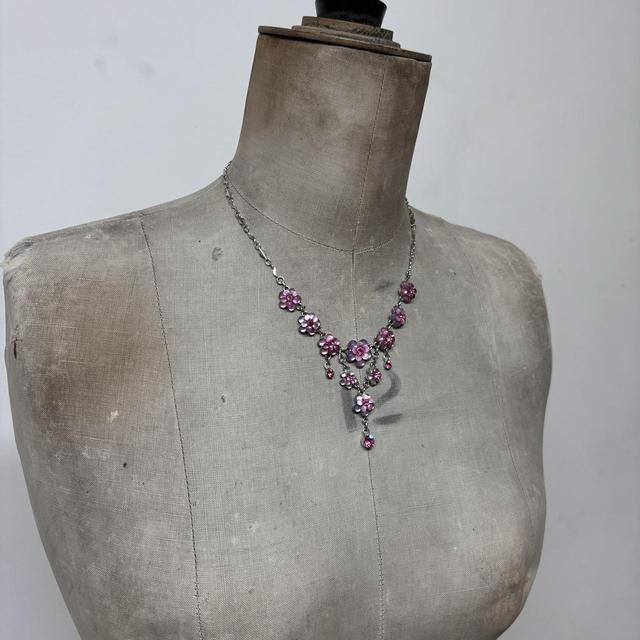 Drape boho fairy crystal necklace