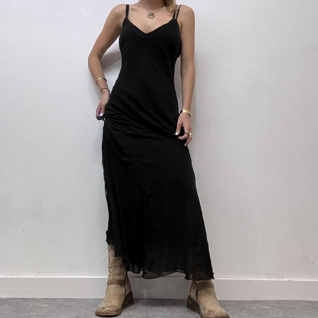 Black floaty maxi dress