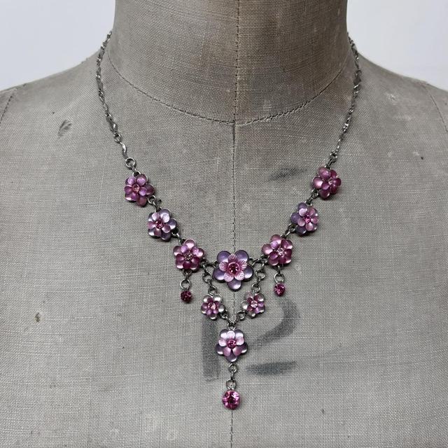 Drape boho fairy crystal necklace