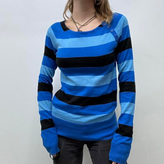 Vintage striped slouchy jumper