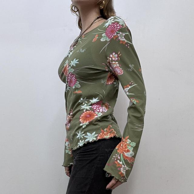 Sheer micro mesh long sleeve