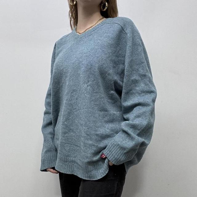 Oversized wool knit slouchy jumper