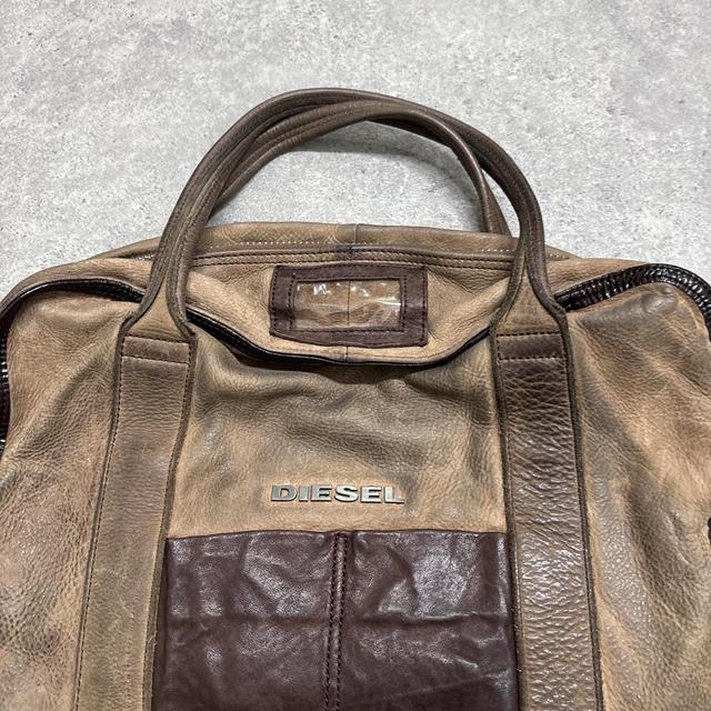 Distressed archival diesel oversized bag