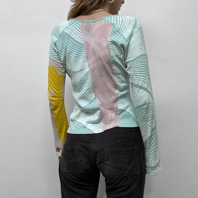 Graphic printed y2k custo barcelona tshirt