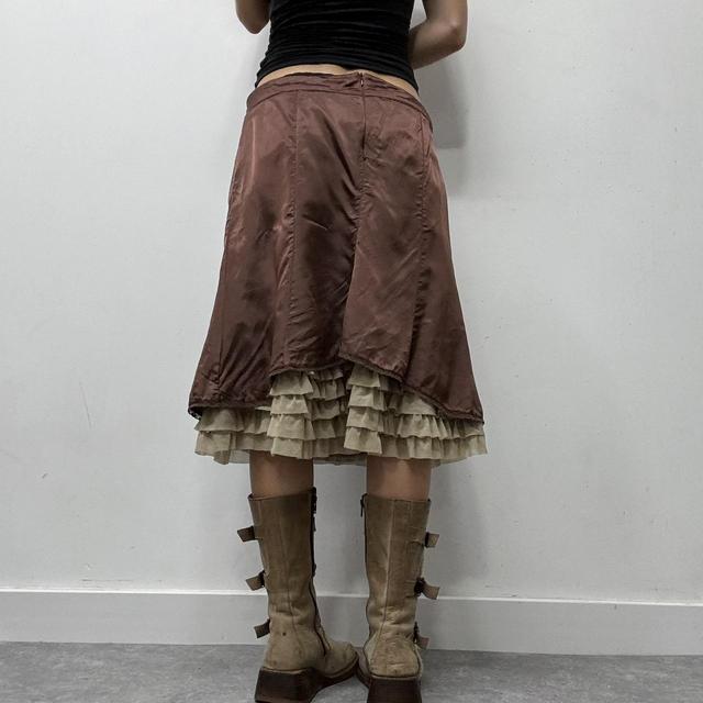 Silky ruffle bloomer skirt