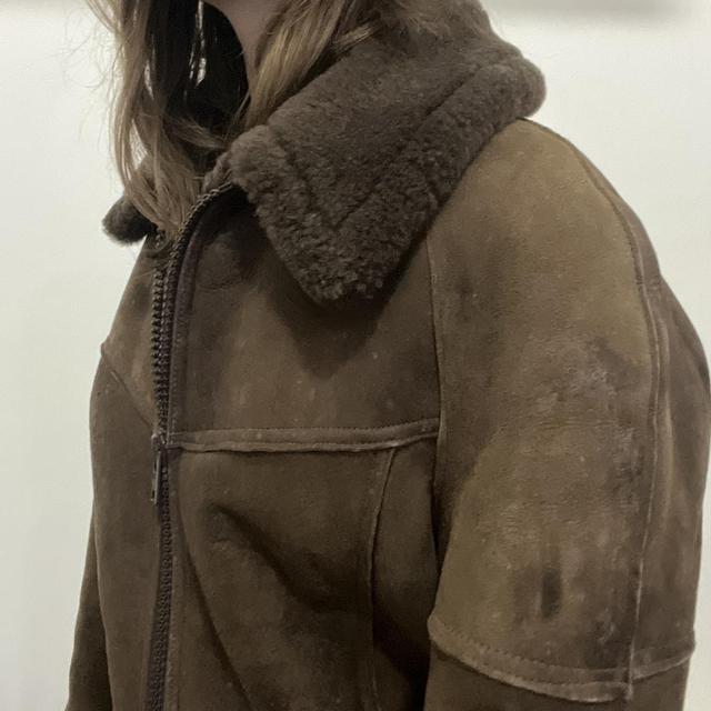 Brown Shearling aviator jacket