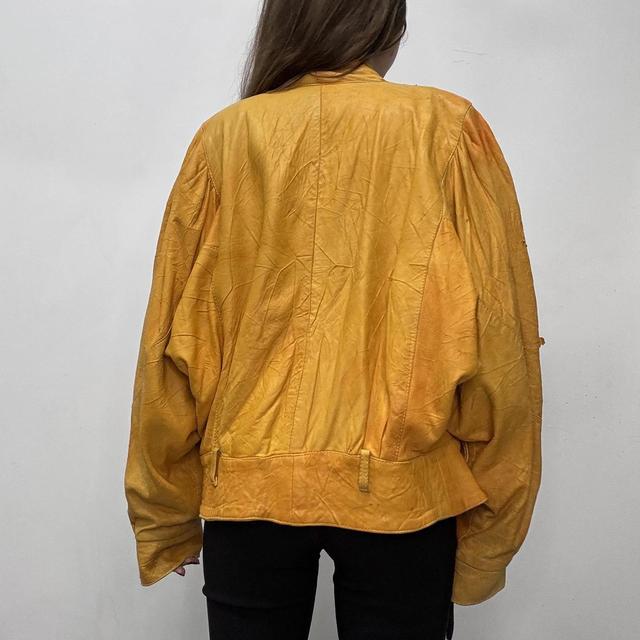 Ultra slouchy batwing leather jacket