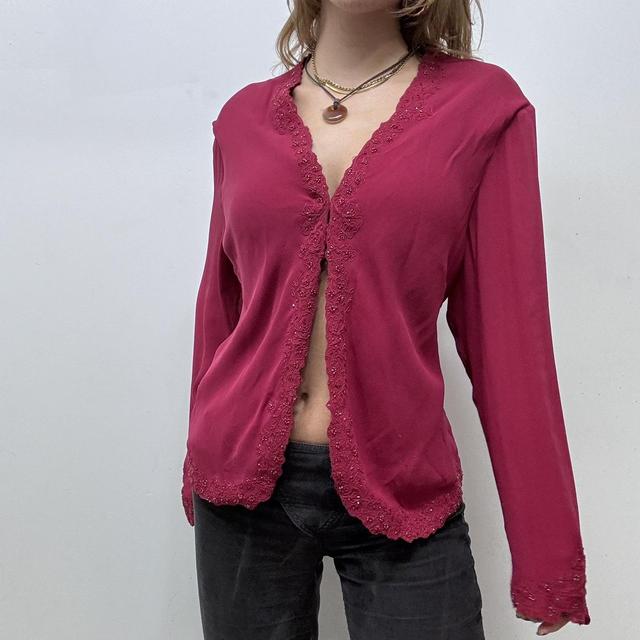 Red silk fairy shirt