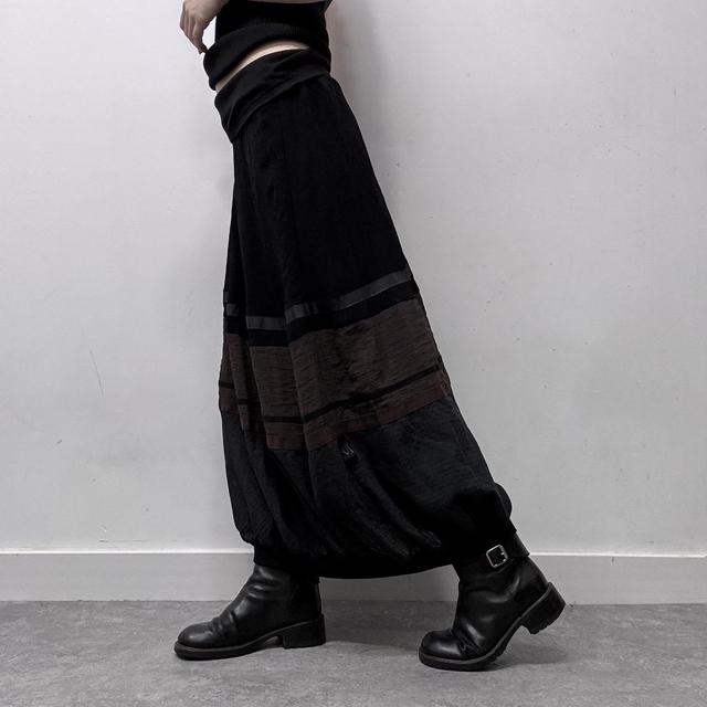 Cop Copine puff striped maxi skirt