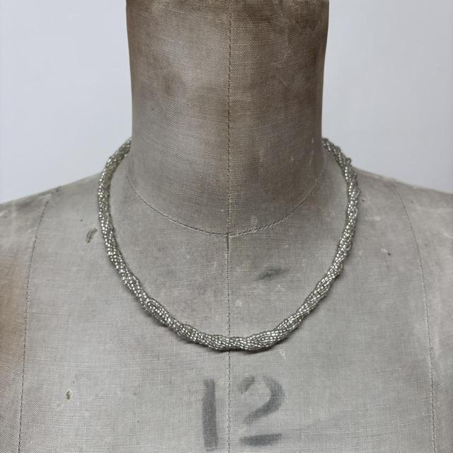 Beaded woven hippie necklace