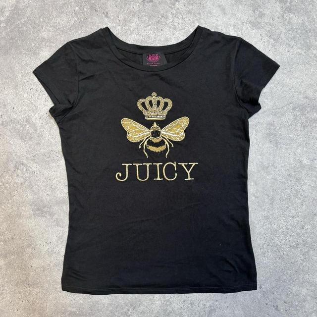 Graphic embroidered juicy baby tee
