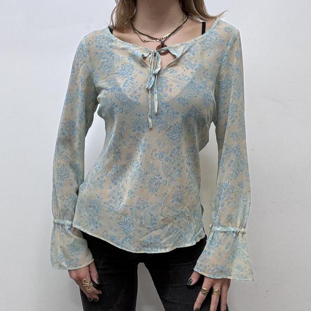 Flared paisley fairy blouse