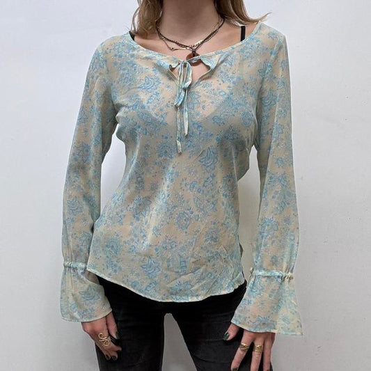 Flared paisley fairy blouse