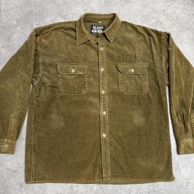 Khaki oversized corduroy jacket