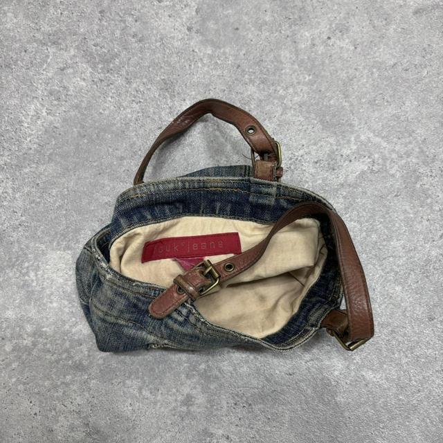 Denim cargo mini bag