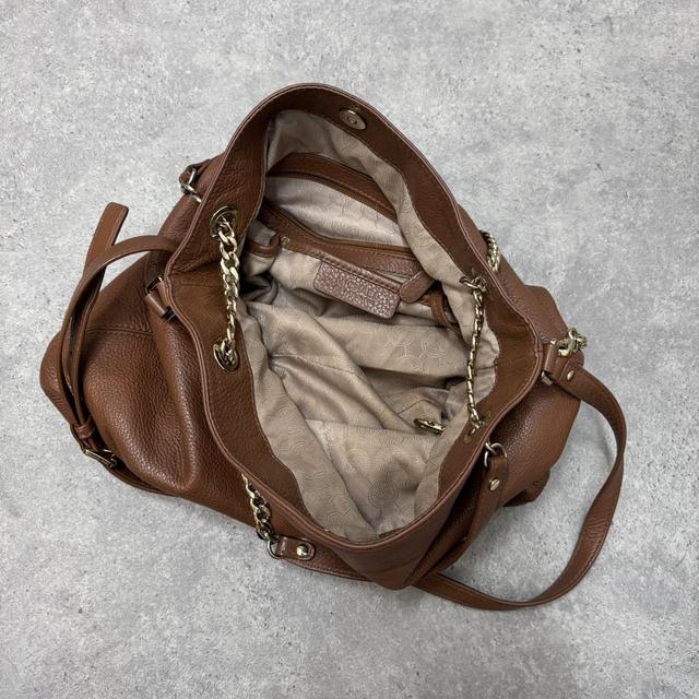 Tan leather micheal Kors