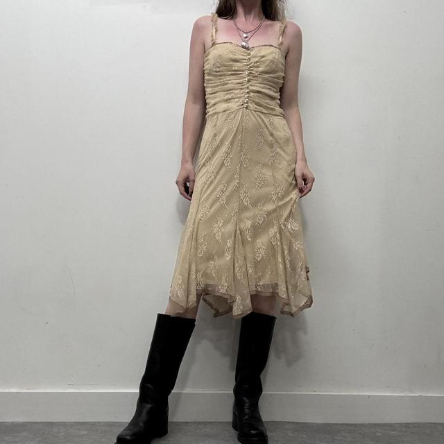 Sheer lace coquette summer dress