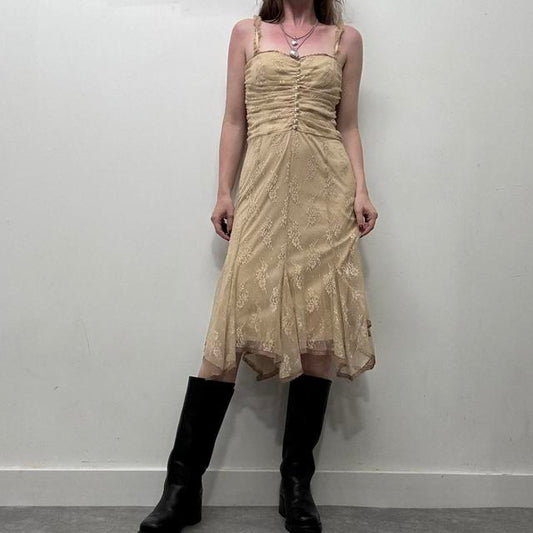 Sheer lace coquette summer dress