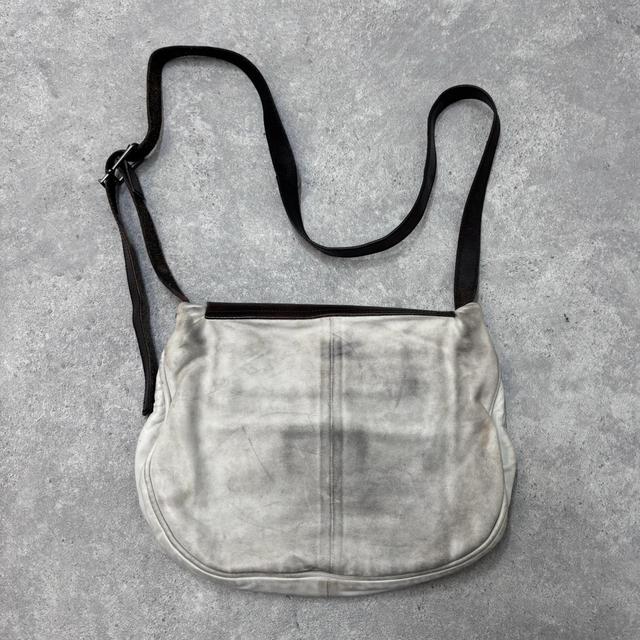 Distressed diesel leather crossbody bag