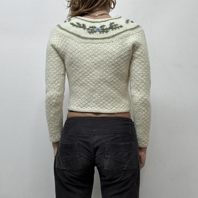 Prairie cable knit embroidered jumper