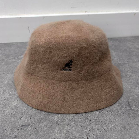 Kangoal brown fur bucket hat