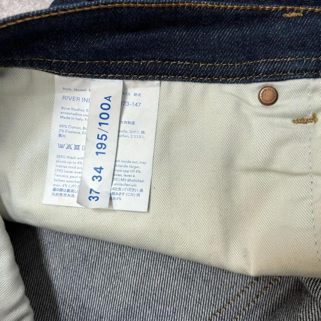 Acne studios dark-wash river indigo jeans