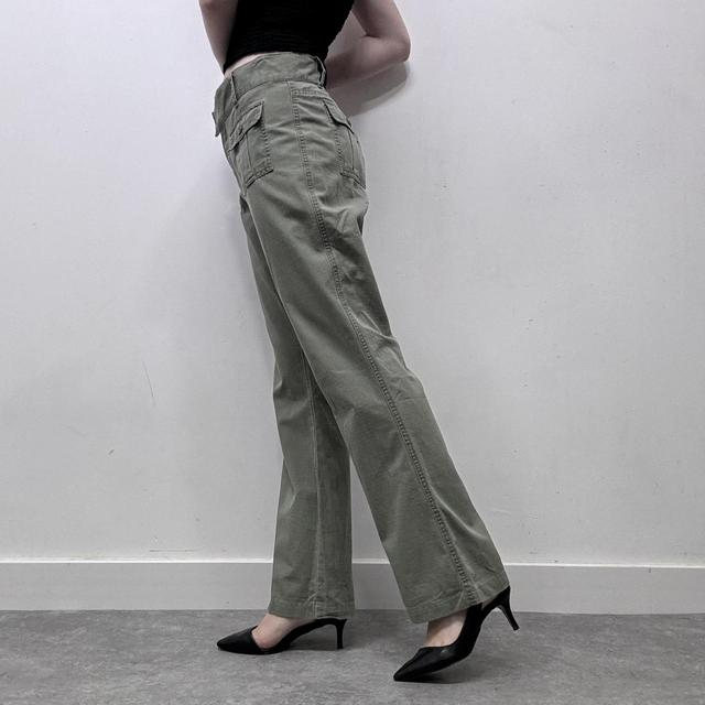 Khaki Ralph lauren cargo flared trousers